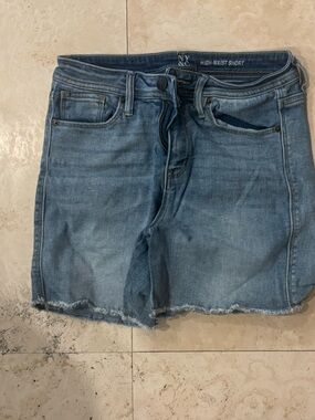 NYDJ Light Blue High Waist Denim Shorts